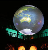 Lighted inflatable sphere